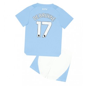 Manchester City Kevin De Bruyne #17 Replica Home Minikit 2023-24 Short Sleeve (+ pants)